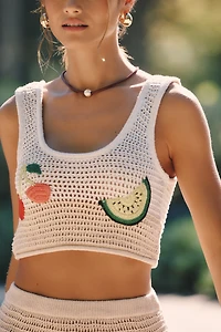 Celandine Sheer Crochet Market Stand Top