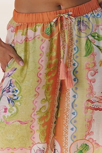 Celandine Sheer Printed Pants