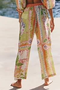 Celandine Sheer Printed Pants