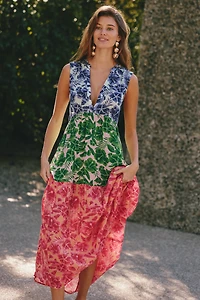 The Kallie Flowy Gauze Maxi Dress by Celandine