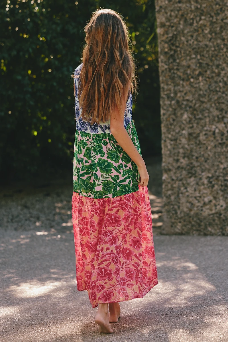 The Kallie Flowy Gauze Maxi Dress by Celandine