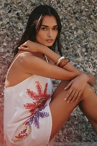 Celandine Beaded Mini Shift Dress