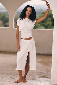 Celandine Bianca Midi Skirt