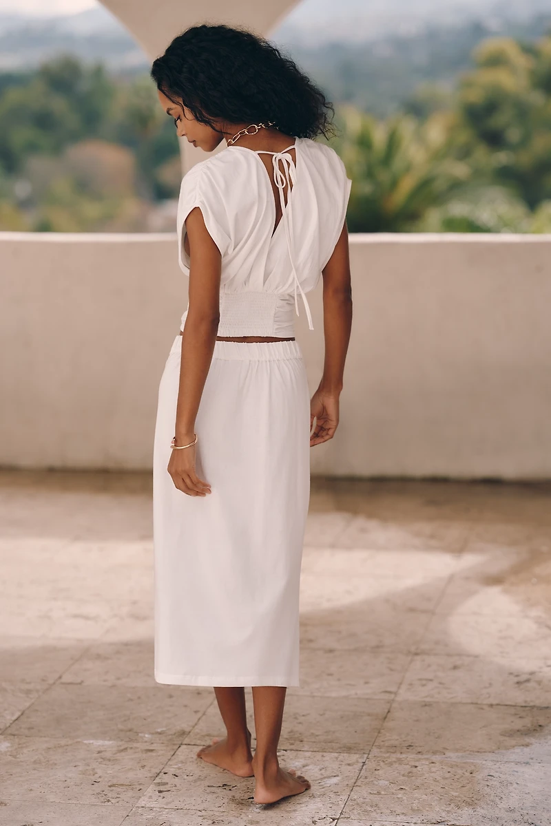 Celandine Bianca Midi Skirt