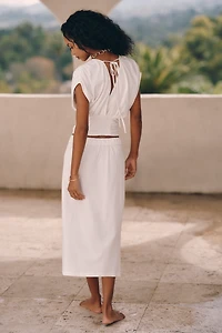 Celandine Bianca Midi Skirt