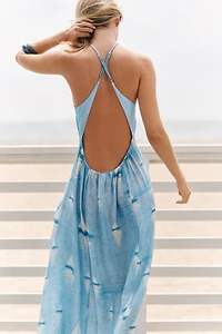 Celandine Sailboat Halter Dress