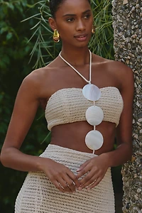 BLITHE Shell Bodice Crochet Maxi Dress