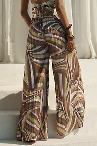 BLITHE Scarf Wide-Leg Pants