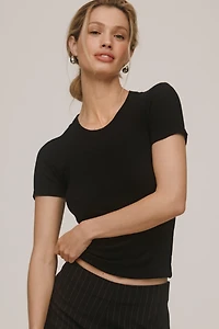 LSPACE Be My Baby Ribbed Tee