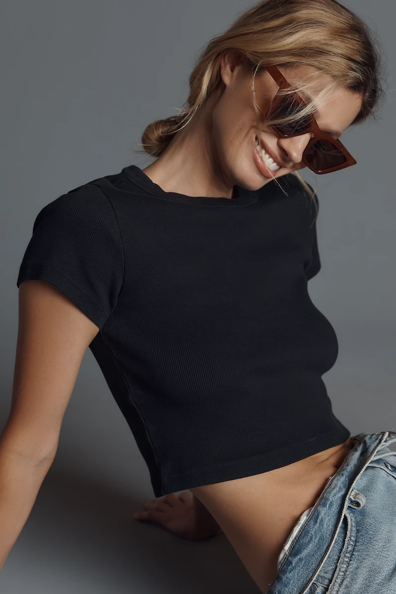 LSPACE Julia Crop Baby Tee