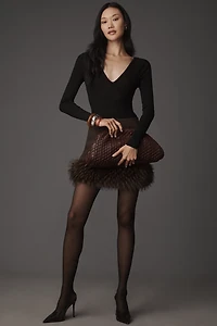 AGOLDE Darla Long-Sleeve V-Neck Bodysuit