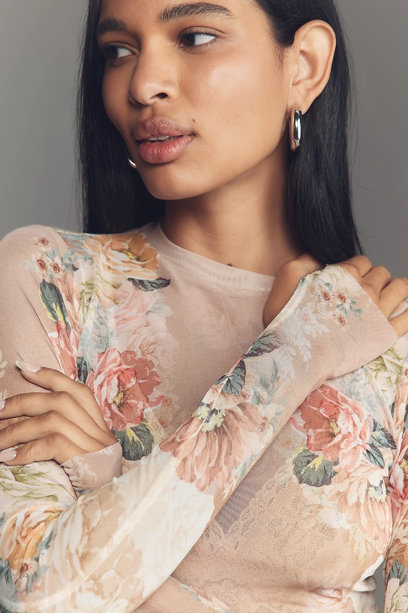AFRM Kaylee Long-Sleeve Mesh Top