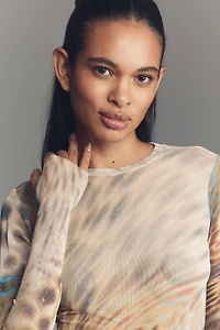 AFRM Kaylee Mesh Long-Sleeve Top