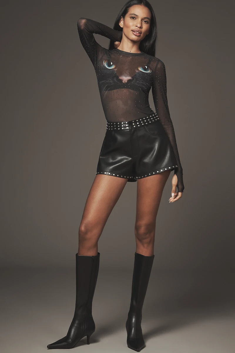 AFRM Kaylee Long-Sleeve Mesh Top