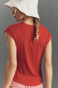 The Betty Crew-Neck Baby Muscle Tee by Maeve