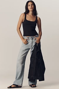 Pilcro Mesh-Trim Tank Top