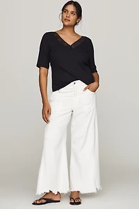 Maeve V-Neck Henley T-Shirt