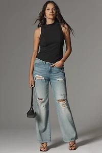 Pilcro Printed Turtleneck Tank Top