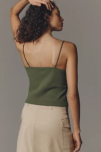 By Anthropologie Lace Trim Cami