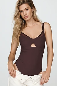 By Anthropologie Double Layer Bodysuit