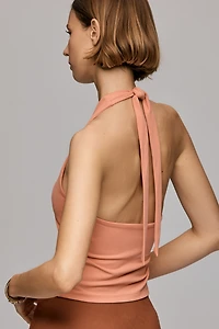 Susana Monaco Tie Halter Tank