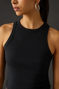 The Blair Stretch Cotton Crop Racerback Tank Top