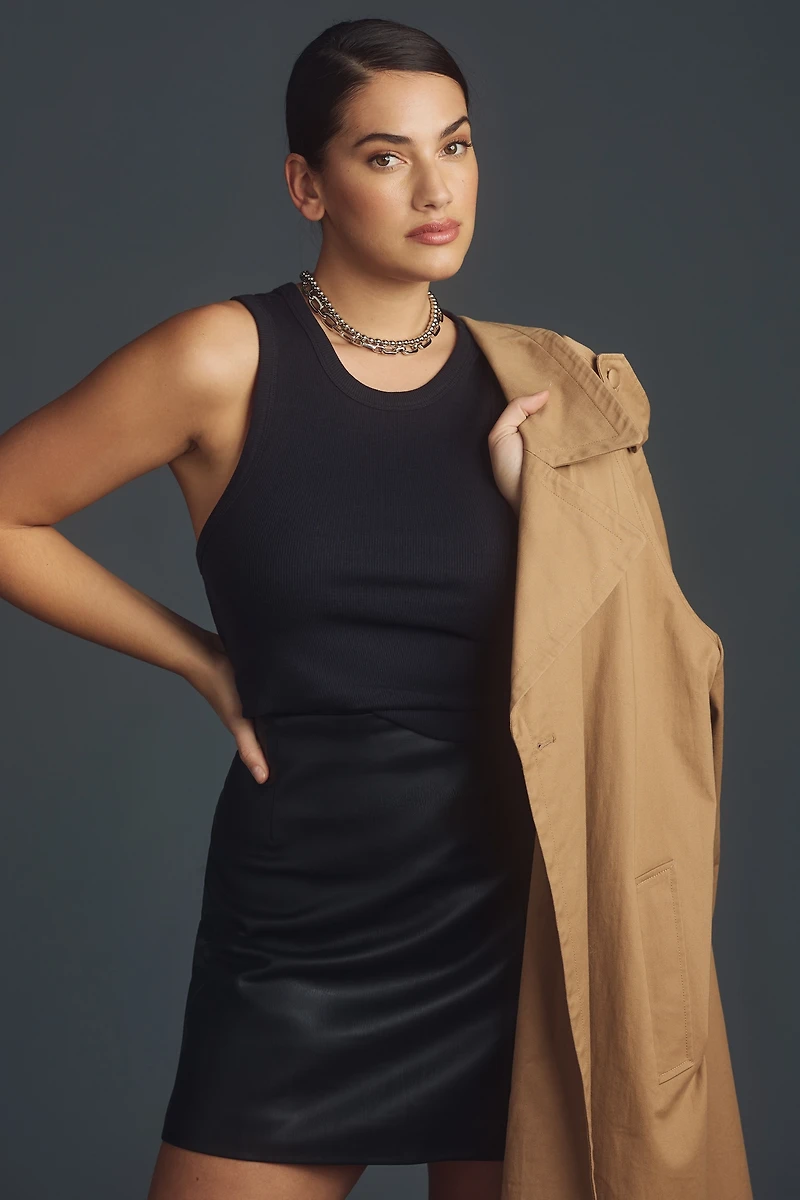 The Blair Stretch Cotton Crop Racerback Tank Top