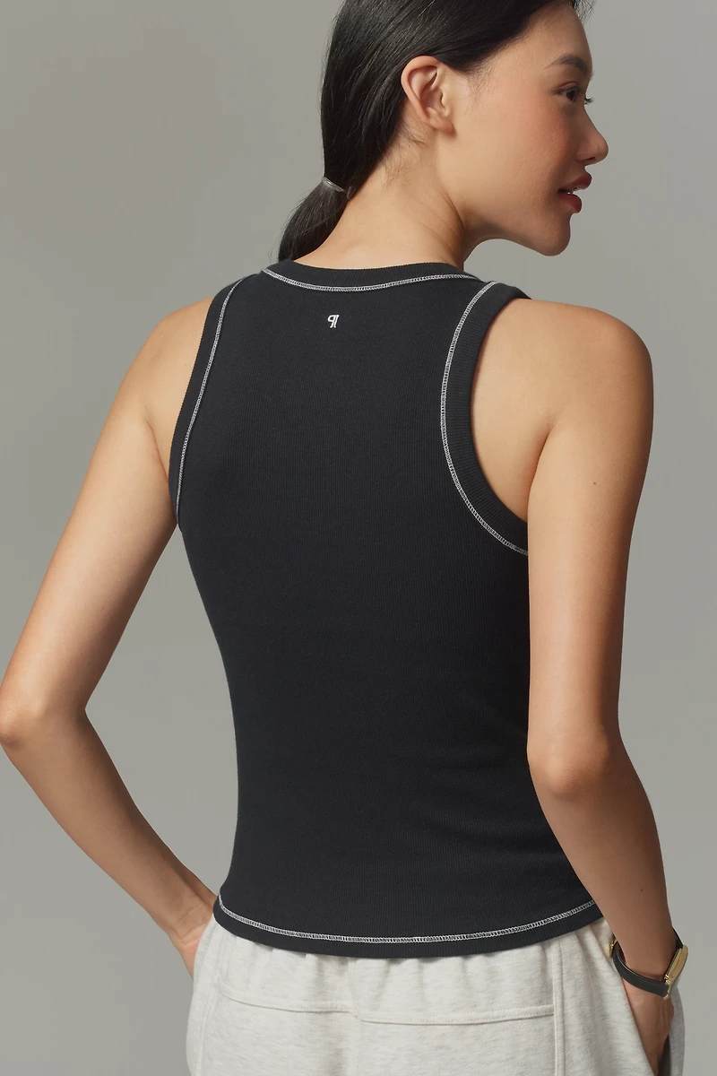 The Sunny Scoop-Neck Tank Top by Pilcro