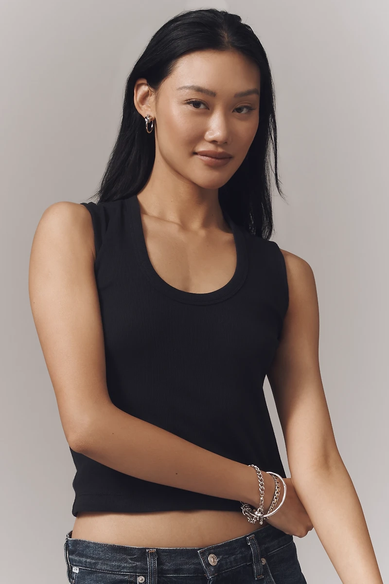 By Anthropologie Scoop-Neck Muscle Tank