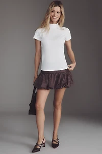 The Blair Stretch Cotton Short-Sleeve Baby Tee by Maeve