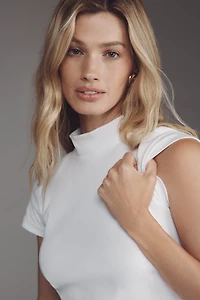 The Blair Stretch Cotton Short-Sleeve Baby Tee by Maeve