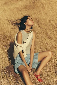 Maeve 100% Cotton Double-Layer Tank