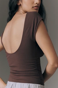 Good American Super Stretch Open Back Bodysuit