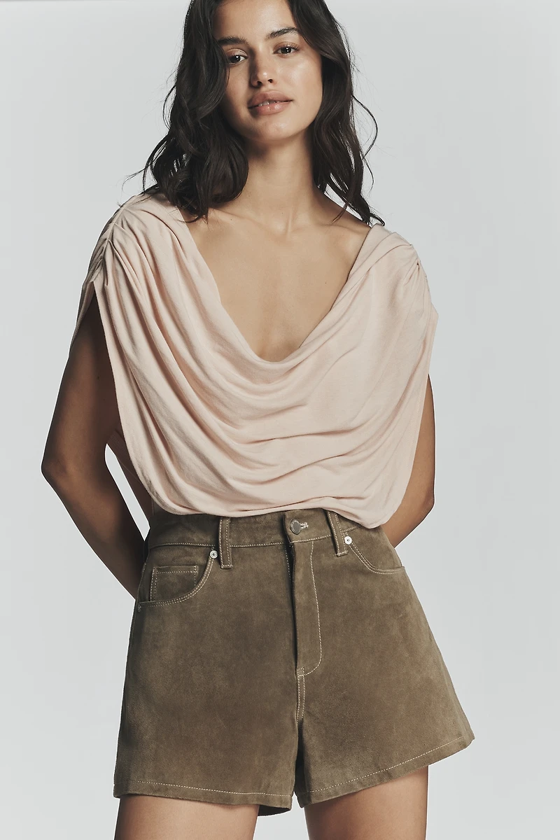 Bayse Flora Draped Bodysuit