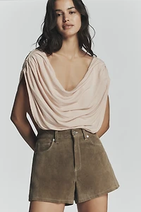 Bayse Flora Draped Bodysuit