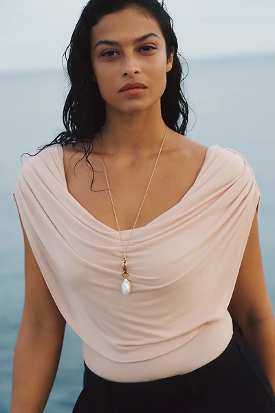 Bayse Flora Draped Bodysuit