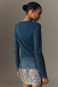 rag & bone Miramar Mesh Long-Sleeve Tee