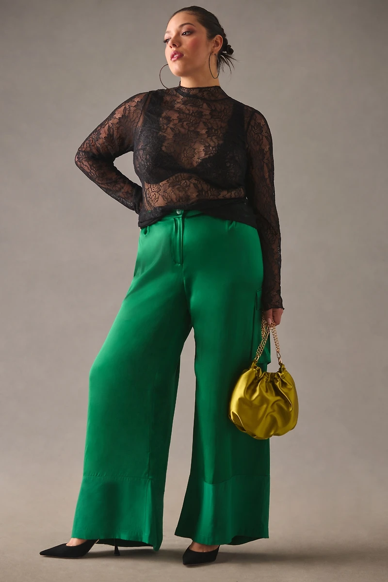 By Anthropologie Lace Layering Turtleneck