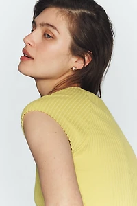 Maeve Cap-Sleeve Sweetheart Top