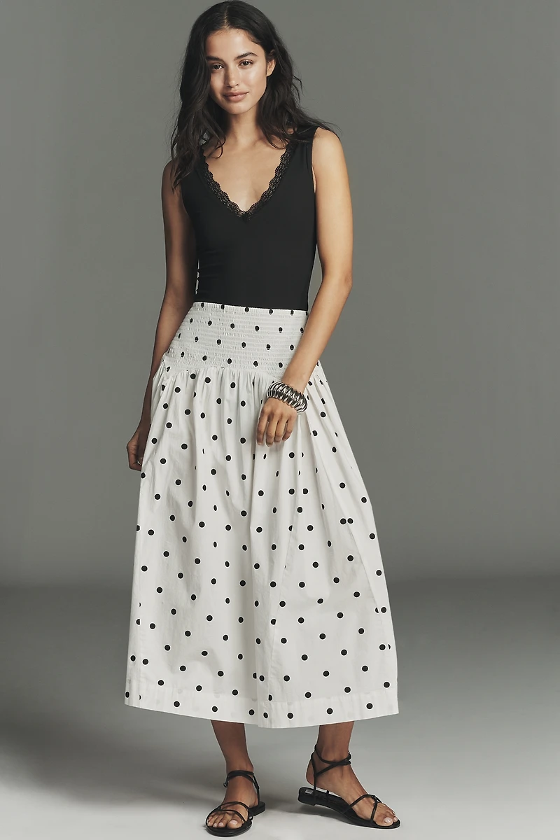 By Anthropologie Lace-Trim Bodysuit