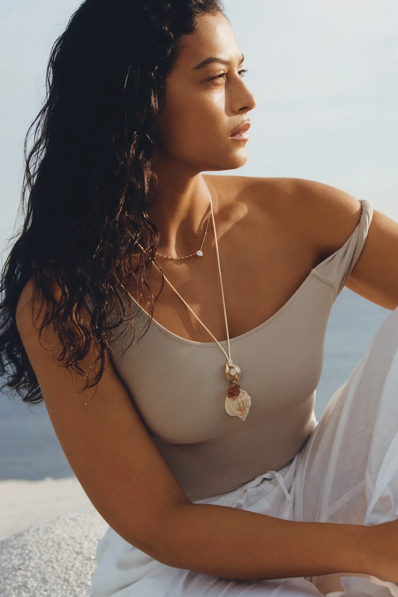 By Anthropologie Second Skin Cropped Tank Top