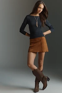 By Anthropologie Scooped-Back Long-Sleeve Top