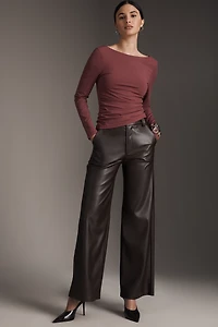 By Anthropologie Scooped-Back Long-Sleeve Top