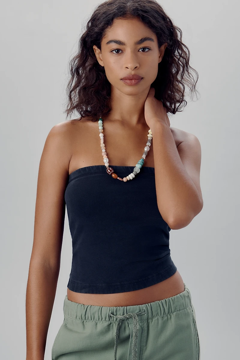 The Sunny Strapless Tube Top by Pilcro