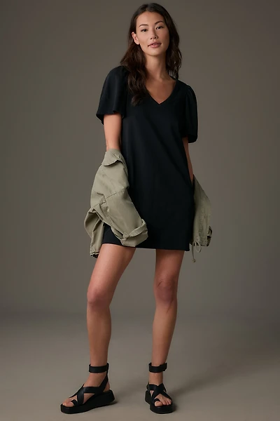 Nation Los Angeles Mallory Flutter-Sleeve Mini Dress