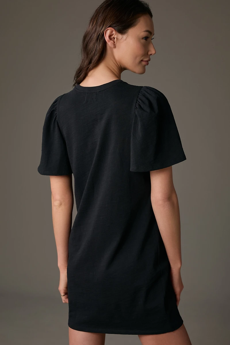 Nation Los Angeles Mallory Flutter-Sleeve Mini Dress