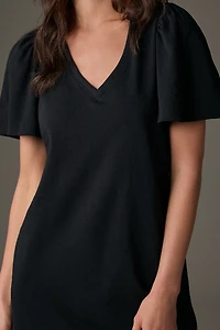 Nation Los Angeles Mallory Flutter-Sleeve Mini Dress