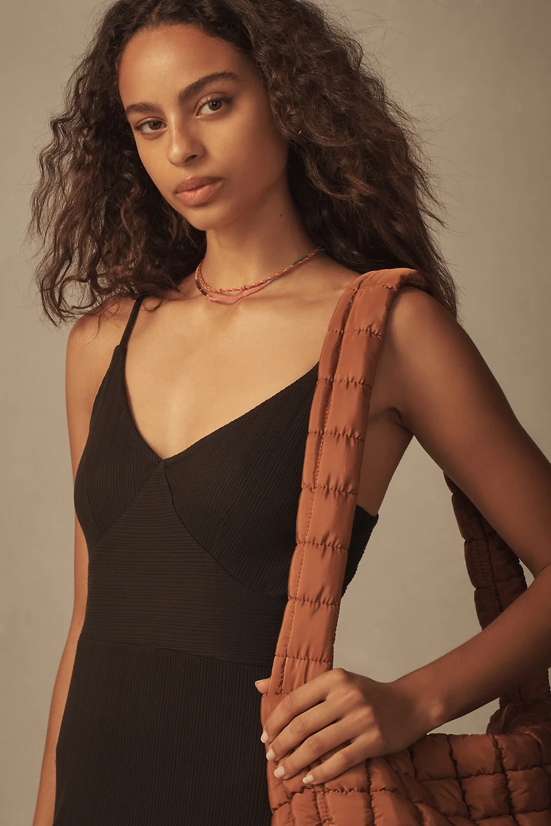Nation Los Angeles Melani Ribbed Midi Dress