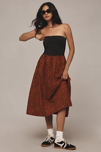Nation Los Angeles Gabbriette Strapless Midi Dress