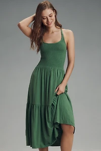 Nation Los Angeles Penelope Cross-Back Midi Dress